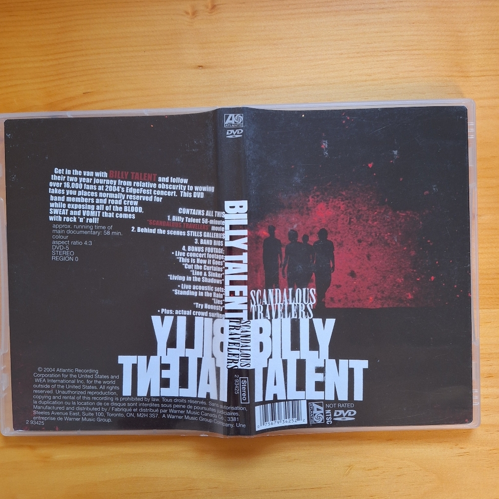 💿 3/$20 Billy Talent DVD